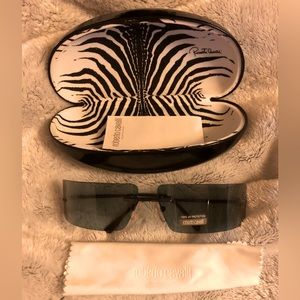 Roberto Cavalli Rimless sunglasses y2k sunnies NOS
